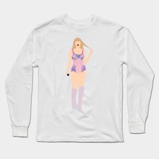 Eras Pink and Blue Lover Bodysuit Long Sleeve T-Shirt